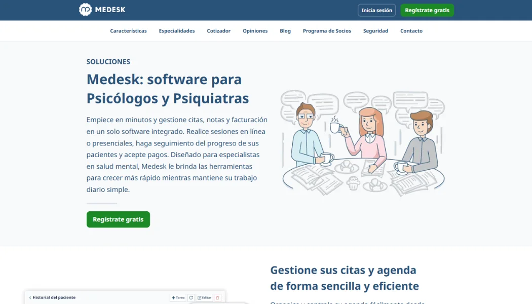 Medesk para Psicologos Plataforma para psicologos